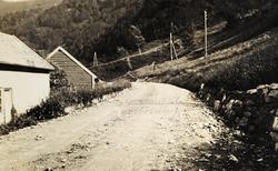 Vegstrekning Tuenes - Trengereid i Hordaland 1924