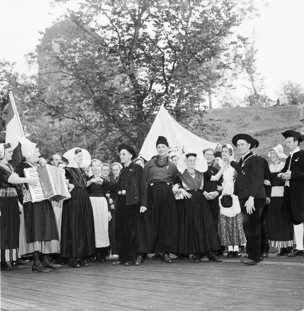 Holländska folkdansare, Uppsala 1948
