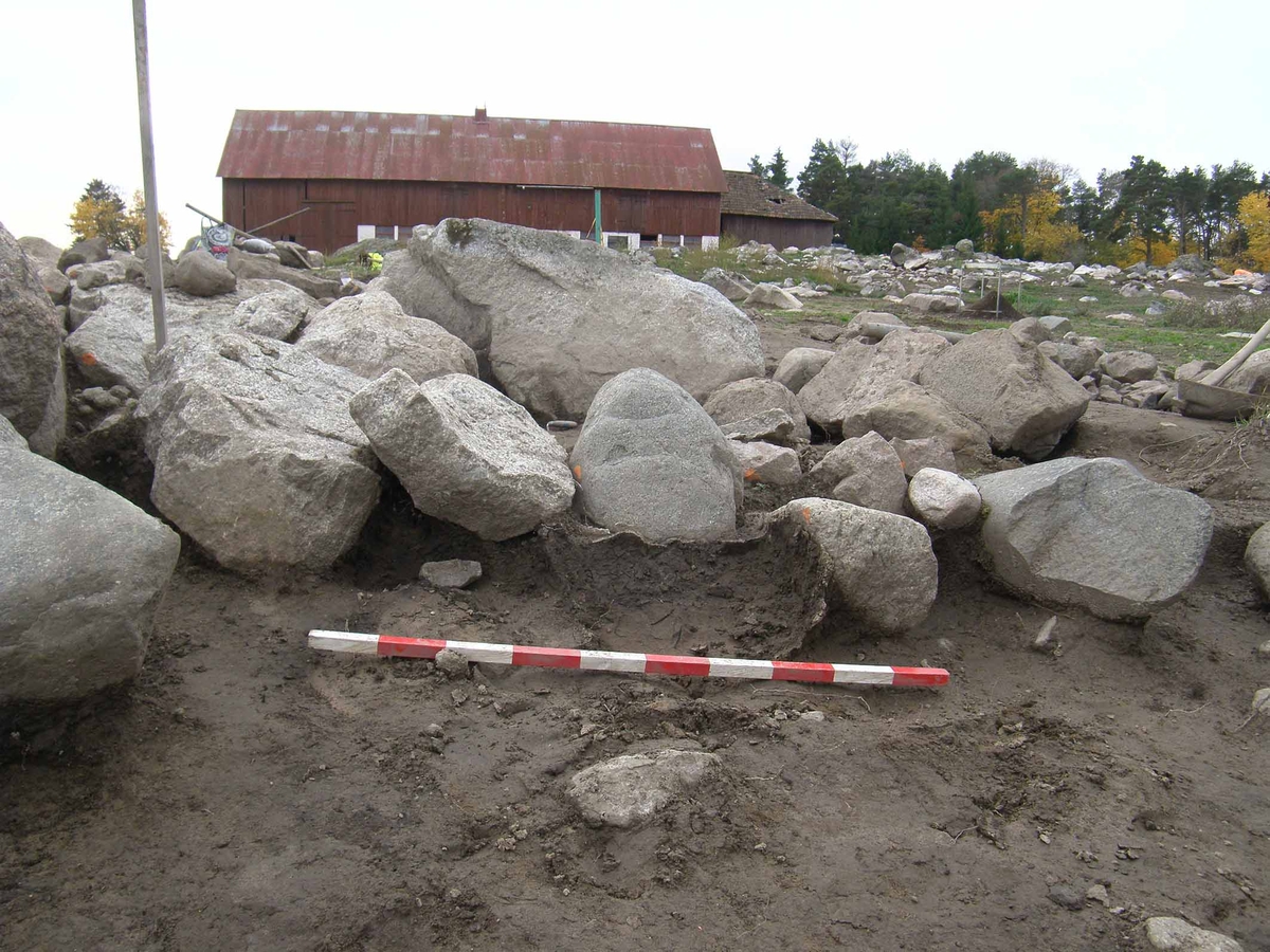 Arkeologisk slutundersökning, grav A24418, Berget, Gamla Uppsala, Uppsala 2008