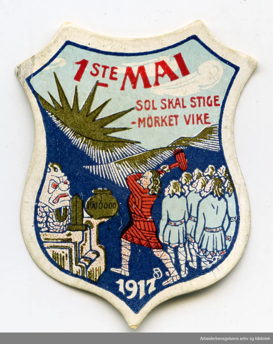 Arbeiderpartiets 1. mai-merke fra 1917
