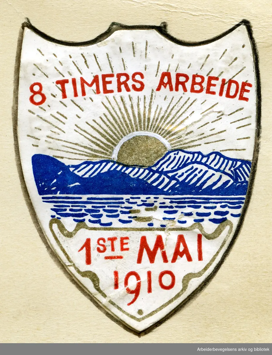 Arbeiderpartiets 1. mai-merke fra 1910