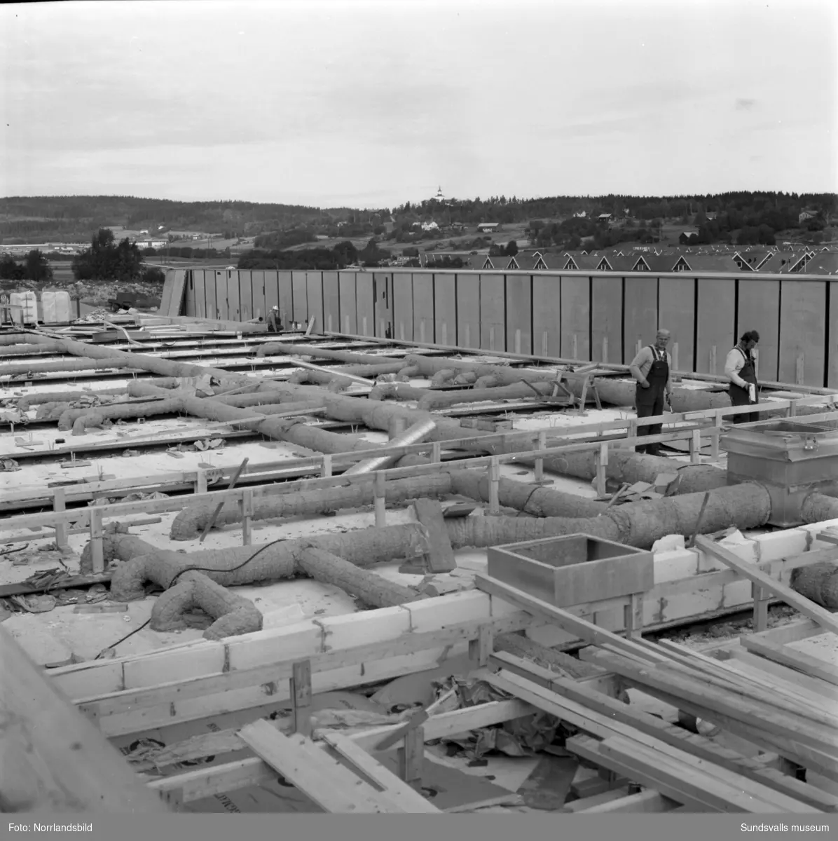 Byggnation av AMU-center i Ljustadalen.