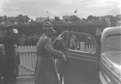 Jubileumsutstillingen i Levanger 1936 - kronprins Olav på st