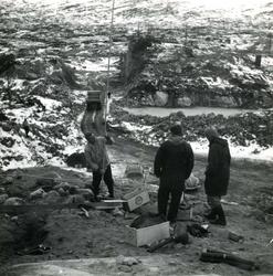 Vannkraftutbygging, lading av borrehull.