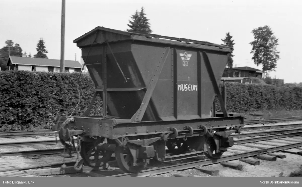 Kisvogn litra Ø nr. 33 fra Sulitjelmabanen på Jernbanemuseet