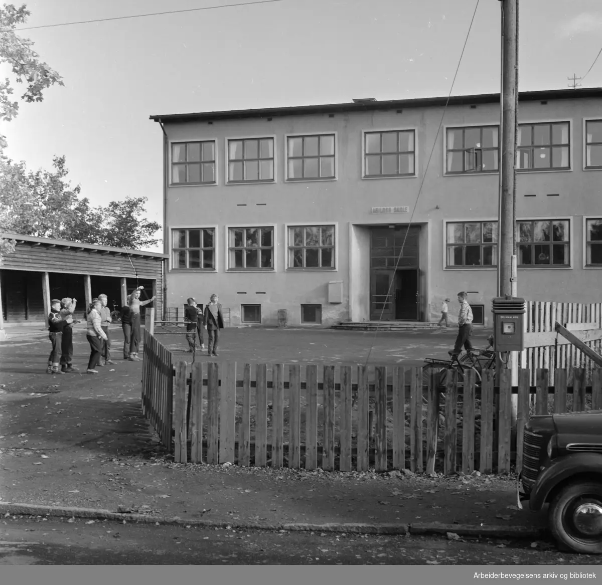 Abildsø skole. Oktober1958.