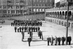 Oppstilling på Youngstorget i Oslo. 1. Mai 1933.