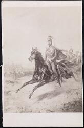Kong Karl XV til hest.