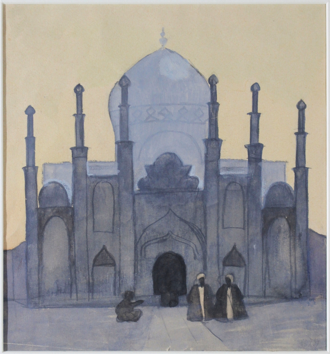 Kazvin, Shah Zade Hosseins kapell [Akvarellmålning]