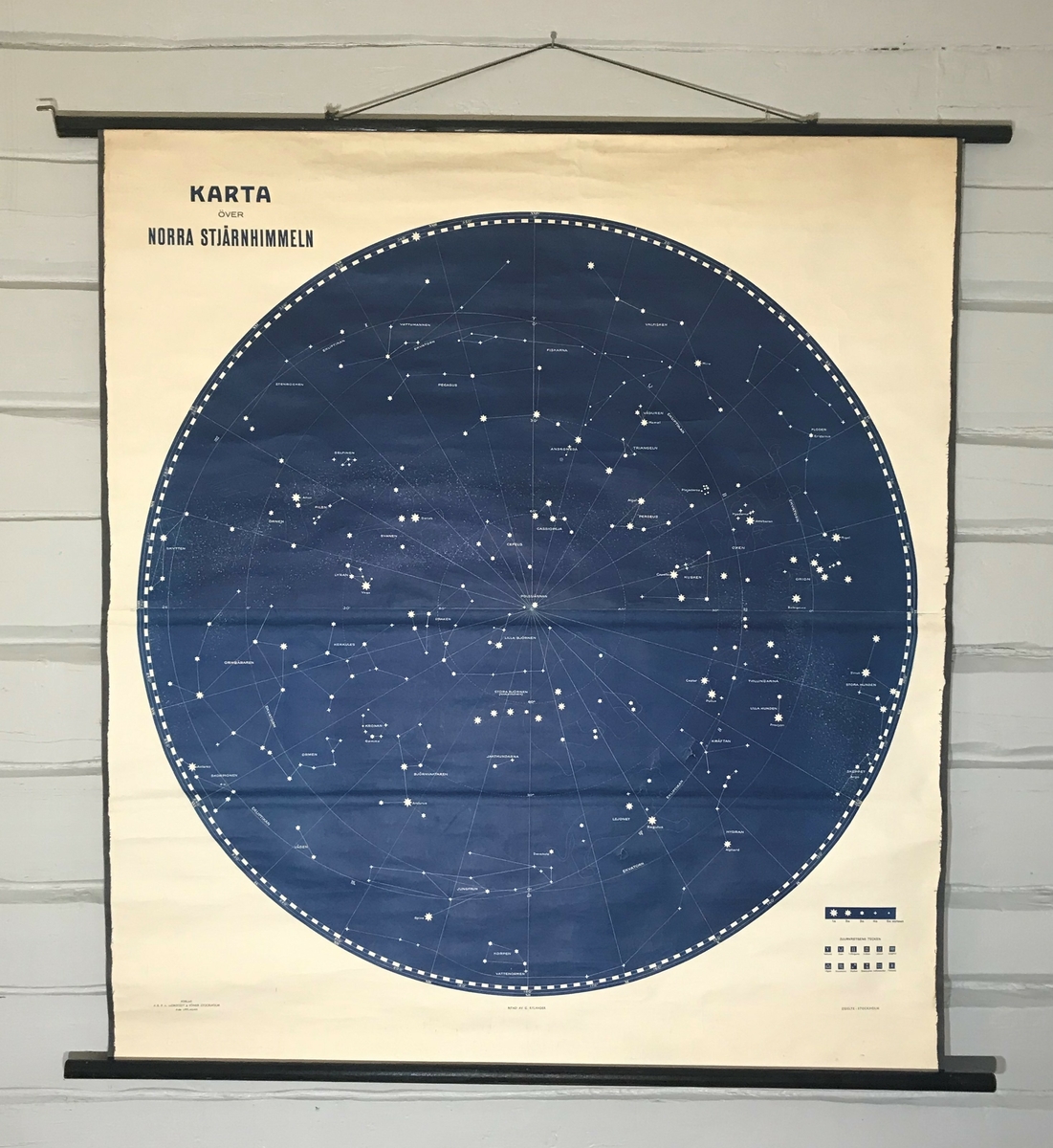 Skolekart over den nordre stjernehimmel