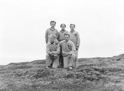 Vadsø juni 1948. Medlemmer i Vadsø Turnforening fotografert 
