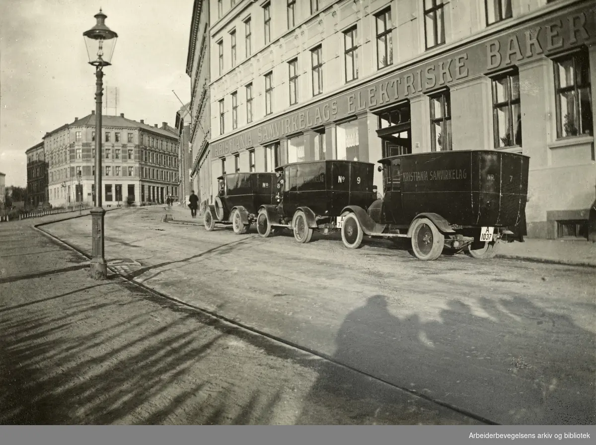 Kristiania Samvirkelags Elektriske Bakeri i Maridalsveien 39, 1922.