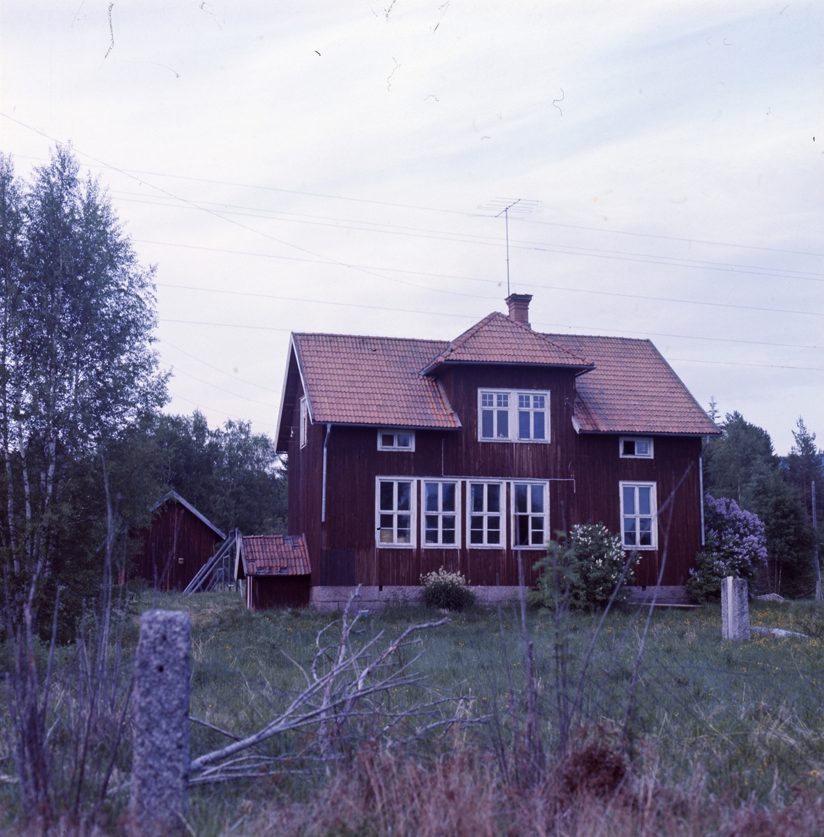 Bilden föreställer den skola som silversmeden Rosa Taikon och hennes man Bernd Janusch köpte kring 1970. Paret byggde om skolan till silververkstad och bostad. De flyttade till skolan i Flor, Ytterhogdal år 1973.