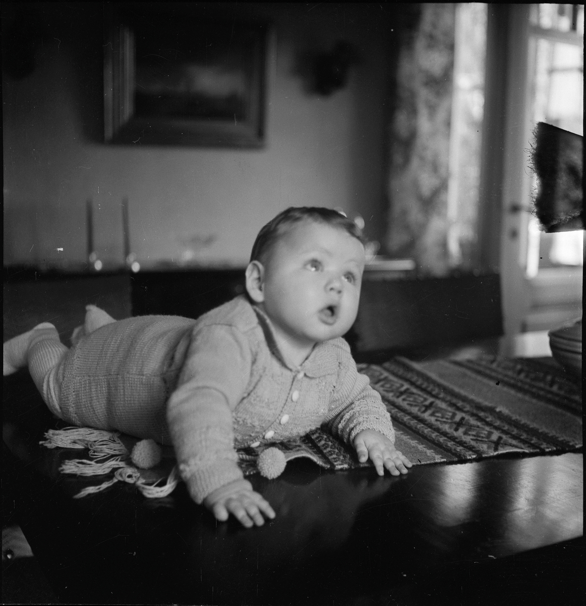 Portretter av en liten baby
