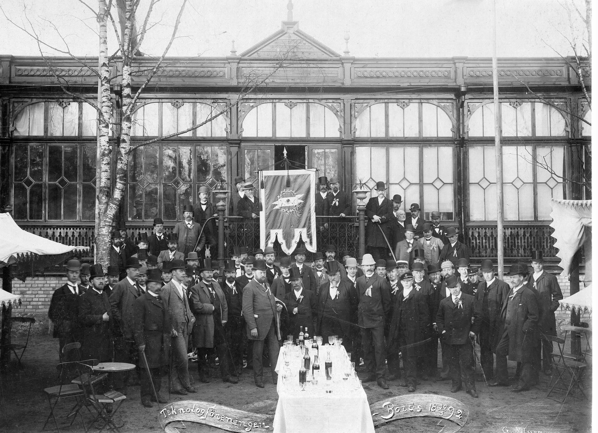 Teknologföreningen på Hotell Borås år 1892.