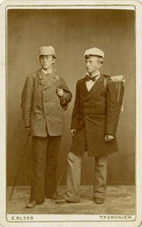 "Harald Bryn og Petter F. Holst. Studenter. 1878".