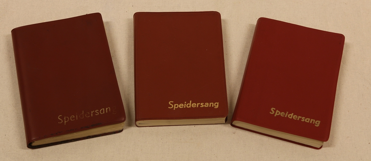 Bok "Speidersang" (1972), 3 stk., (Li-2660 A-C)