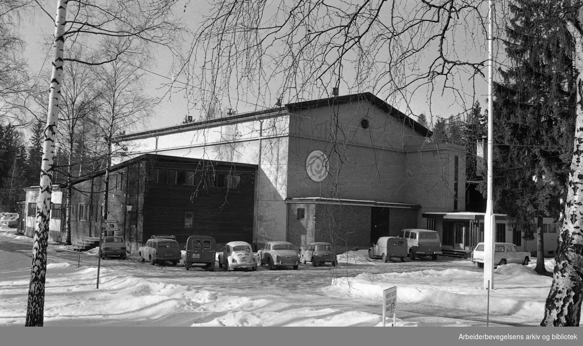 Norsk Films atelier på Jar. 8. Mars 1973.