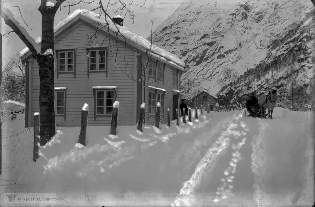 36B. Skogly (Kvamhuset) ved Romsdalshorn. 26.11.1915. Tonbergstuen.
