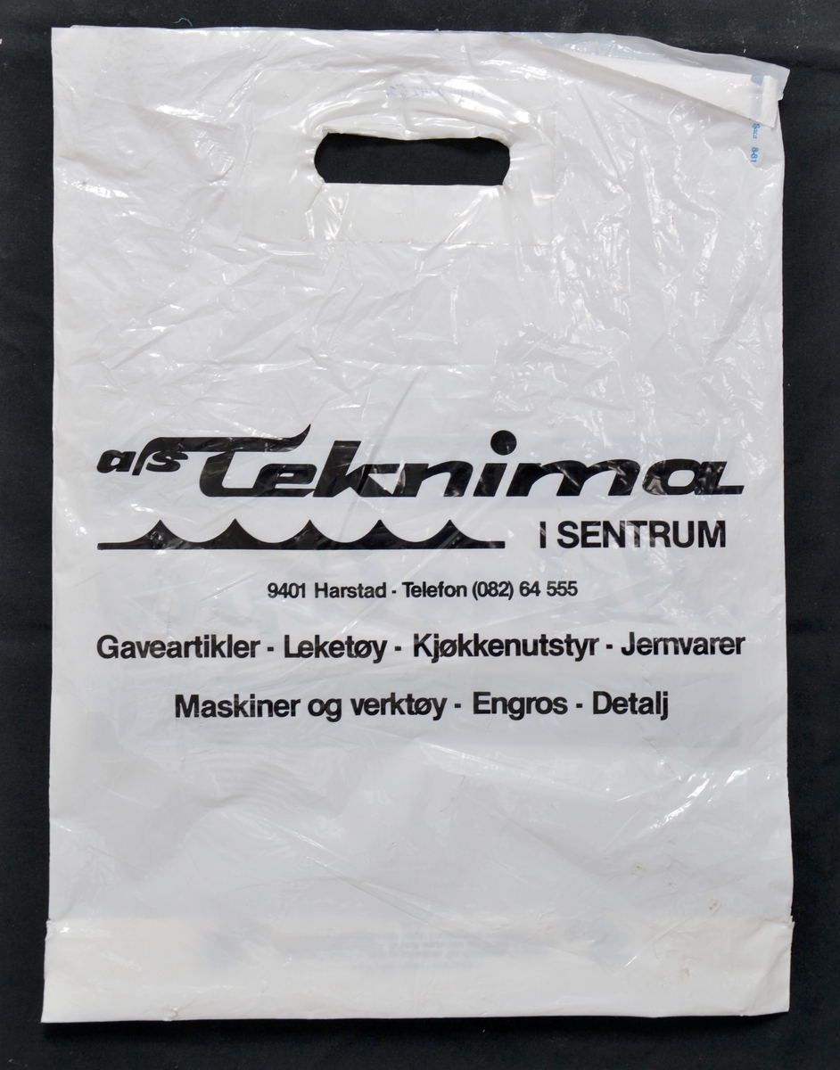 Plastpose fra varehandel AS Teknima i Harstad