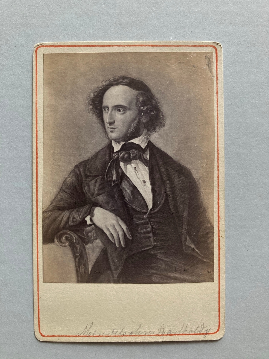 Portrett av Jacob Ludwig Felix Mendelssohn Bartholdy.