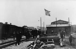 Egersund Jernbanestasjon, 1. mai 1944. Første ordinære rutet