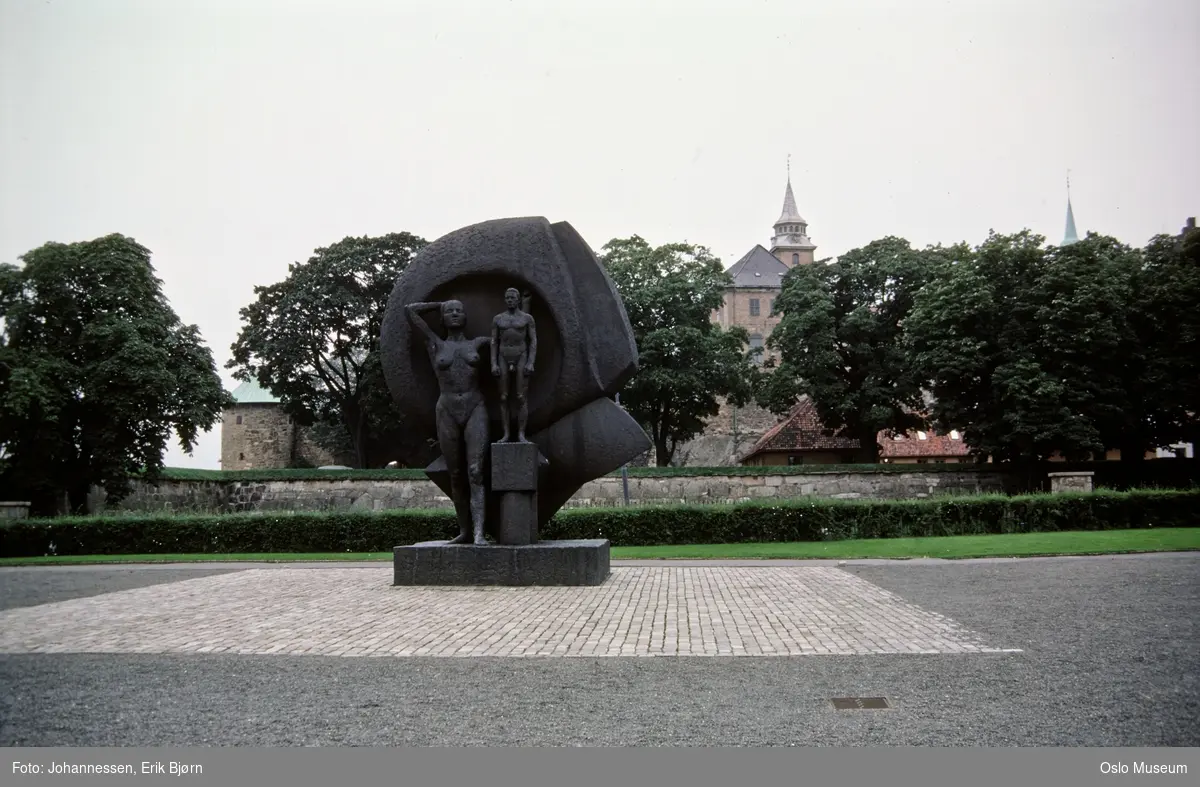plass, skulptur, Nasjonalmonumentet, Akershus festning