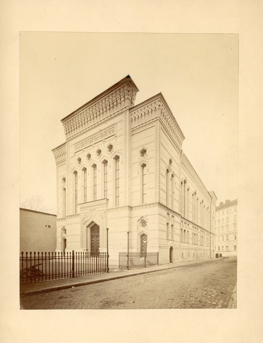 Exteriör Stora synagogan i Stockholm