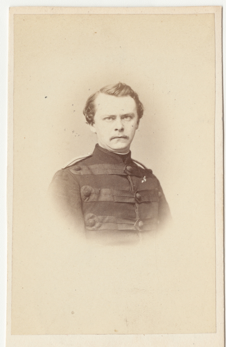 Porträtt av okänd löjtnant, danska armén.