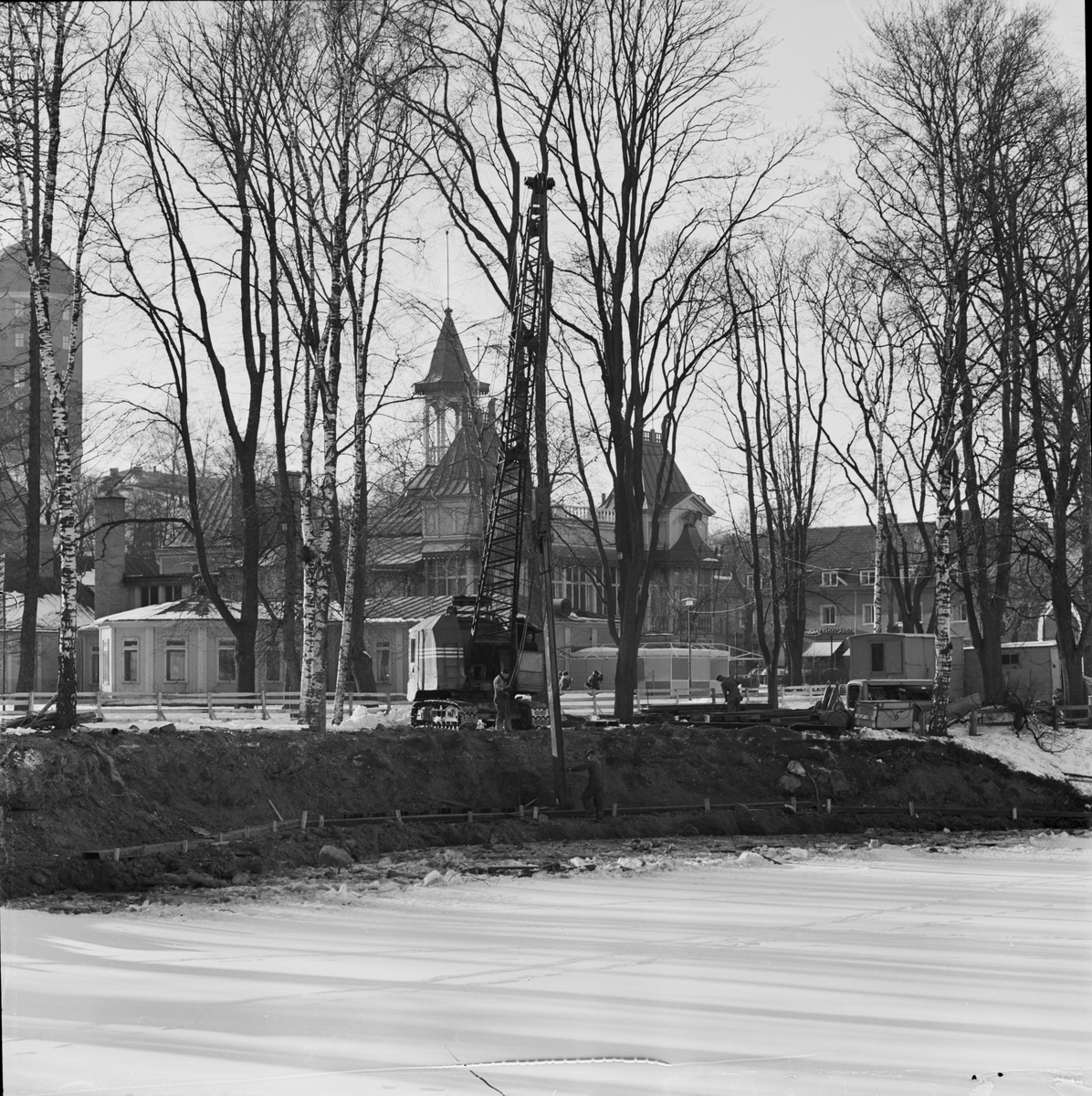 Hamnen vidgas, Uppsala 1962