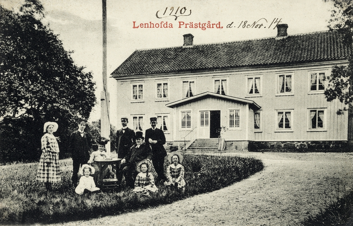 Lenhovda prästgård, 1910 (?).