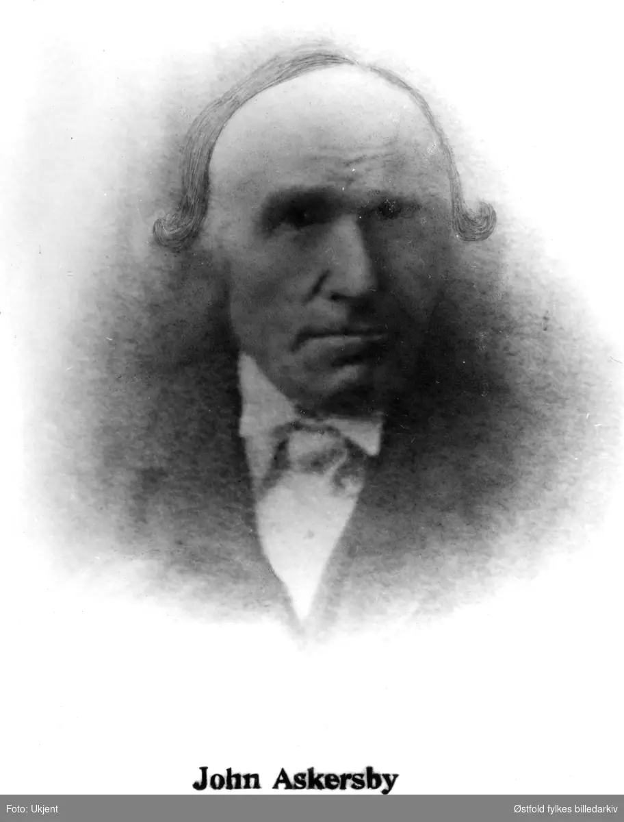 Ordfører John Askersby. Ordfører i Varteig fra 1886 til 1887. Gårdbruker på Askersby gård.