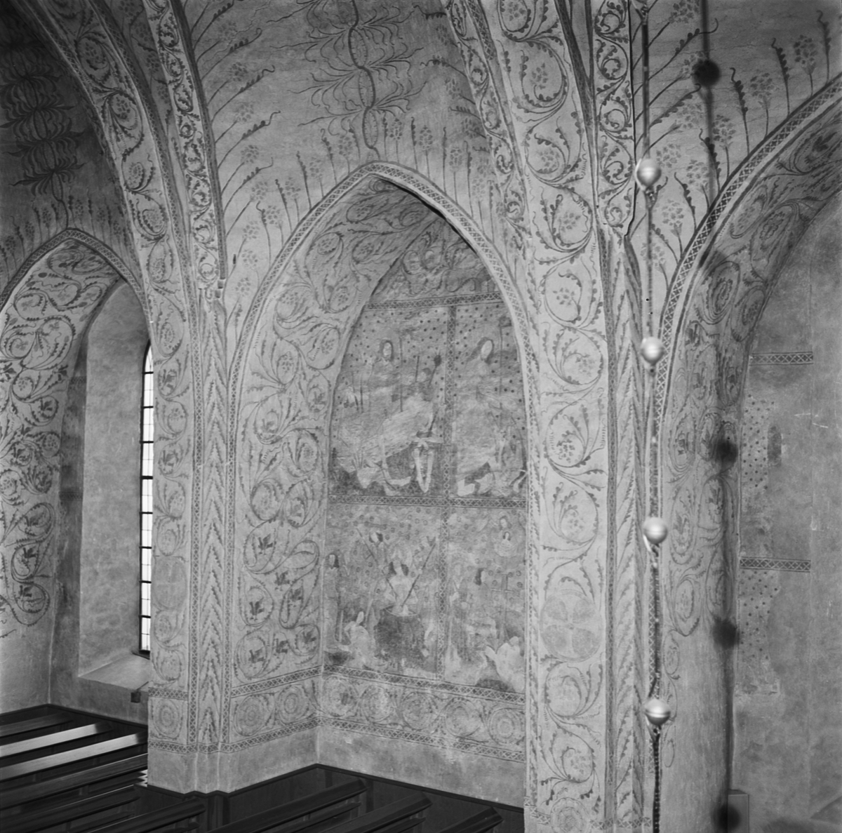 Väggmålningar i Tierps kyrka, Uppland 1969