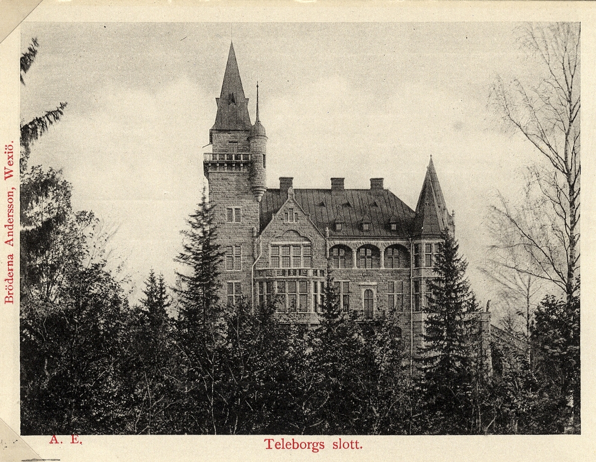 Teleborgs slott från parksidan. 1901
