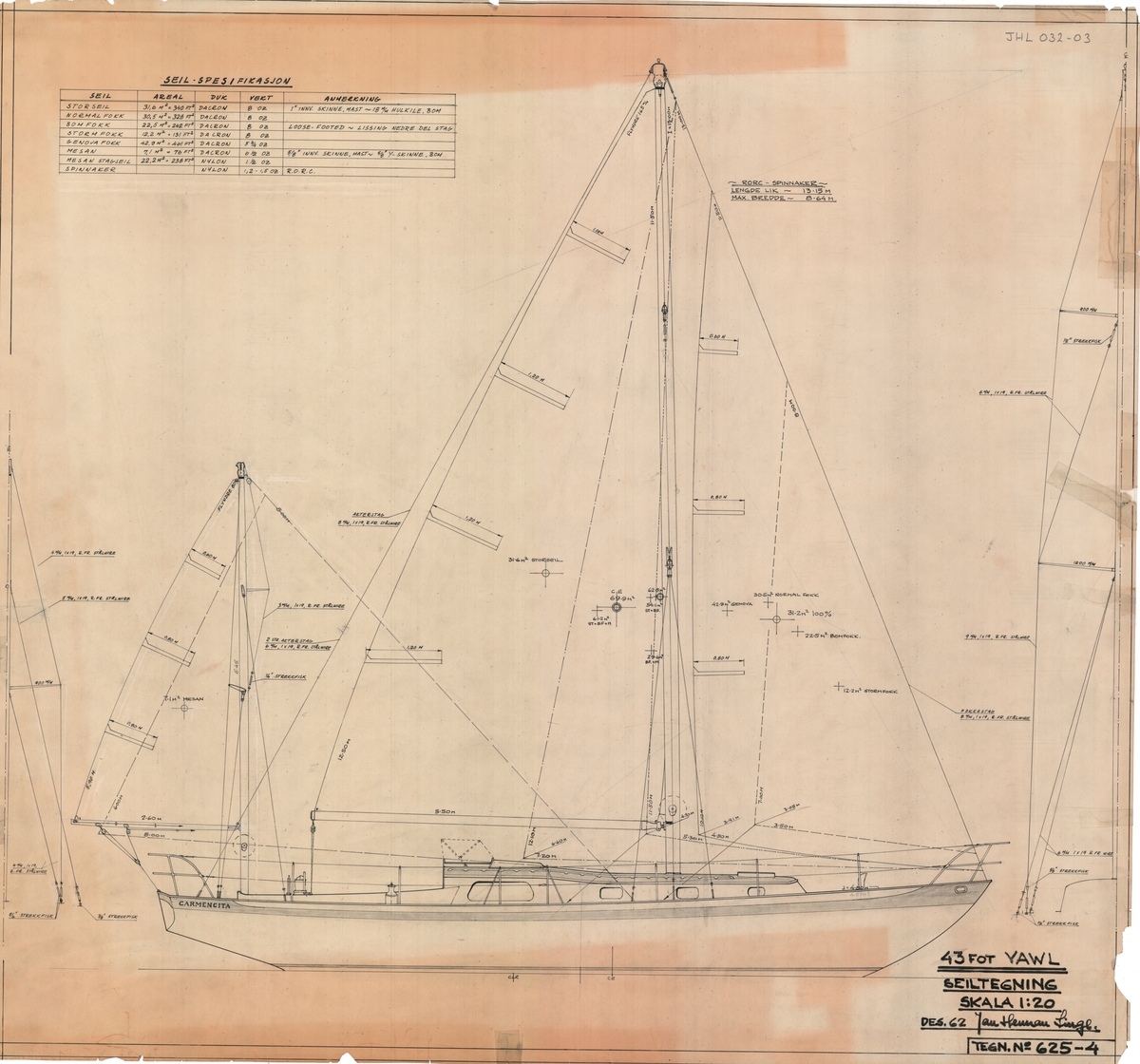 Konstruksjonstegning - Norsk Maritimt Museum / DigitaltMuseum