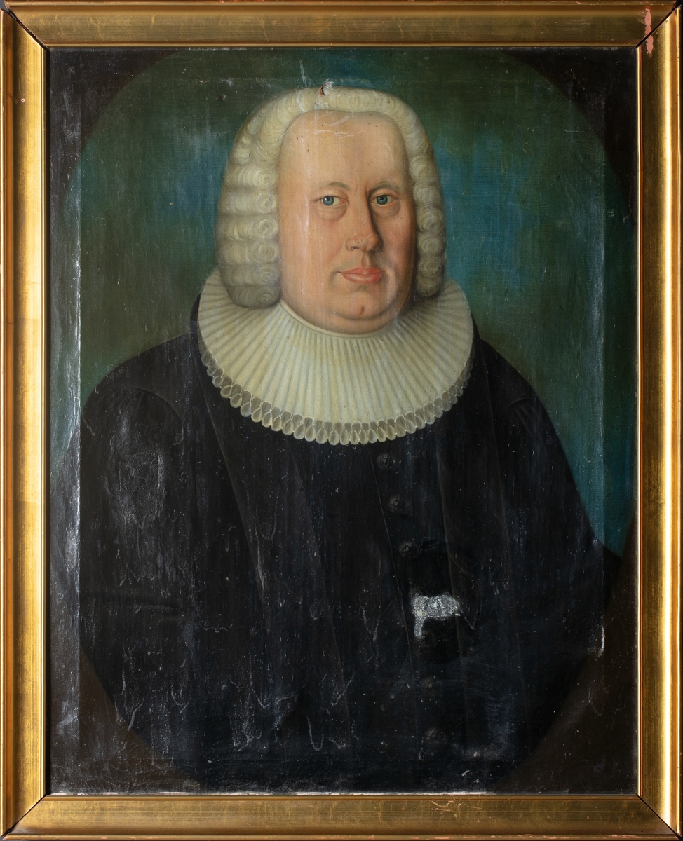 Portrett av Henning Jacob Kierulf (1713-1773), sogneprest i Lom og siden i Nannestad.