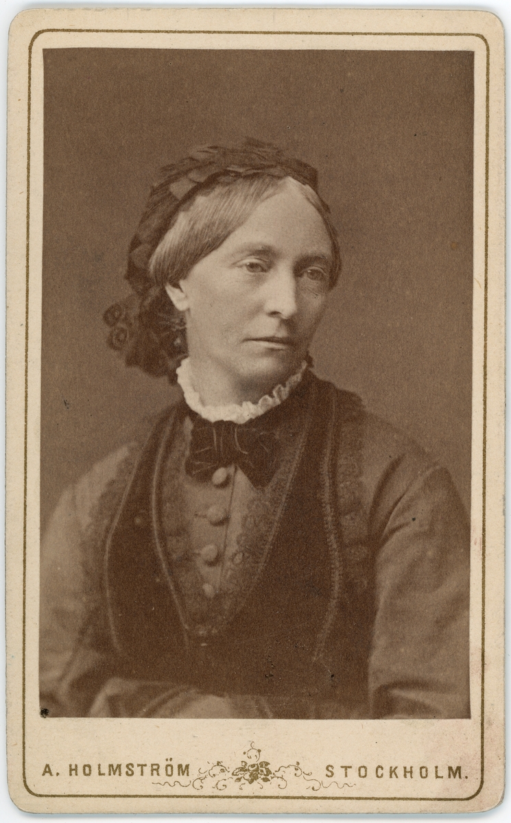 Kabinettsfotografi - Emma Hellsten, Stockholm 1874