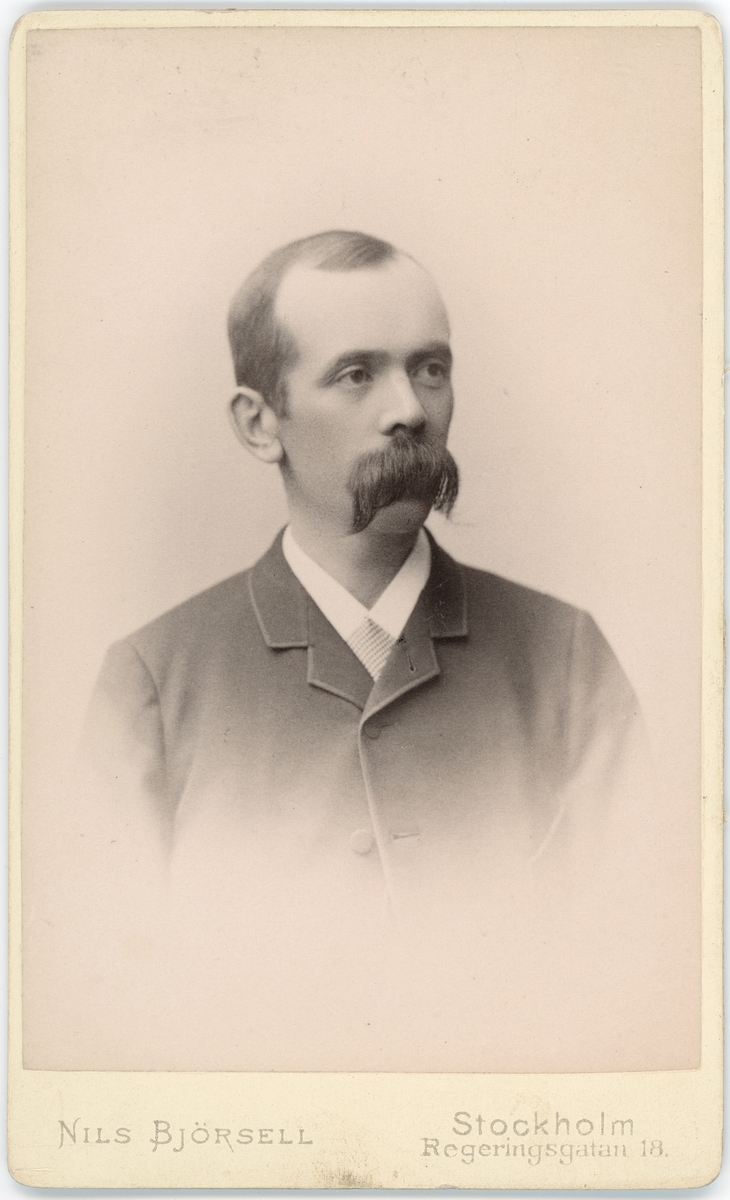 Kabinettsfotografi - Victor Bolinder, Stockholm 1891