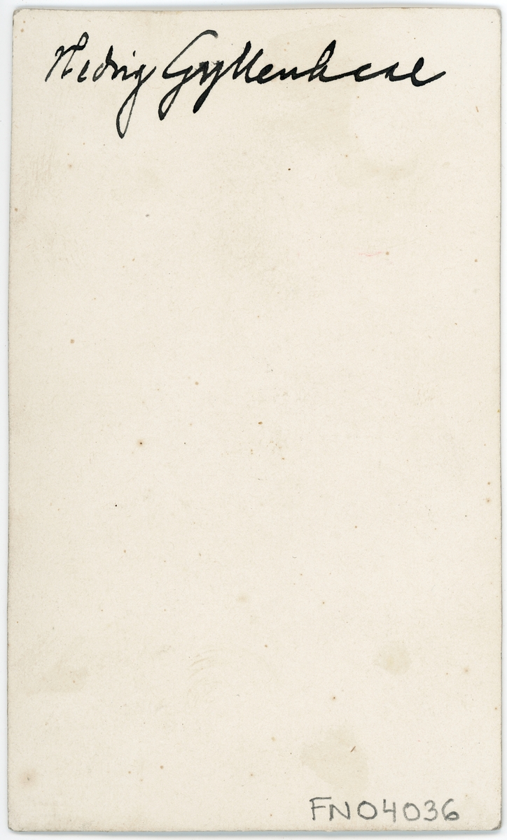 Kabinettsfotografi - Hedvig Gyllenhaal, Uppsala 1860-tal