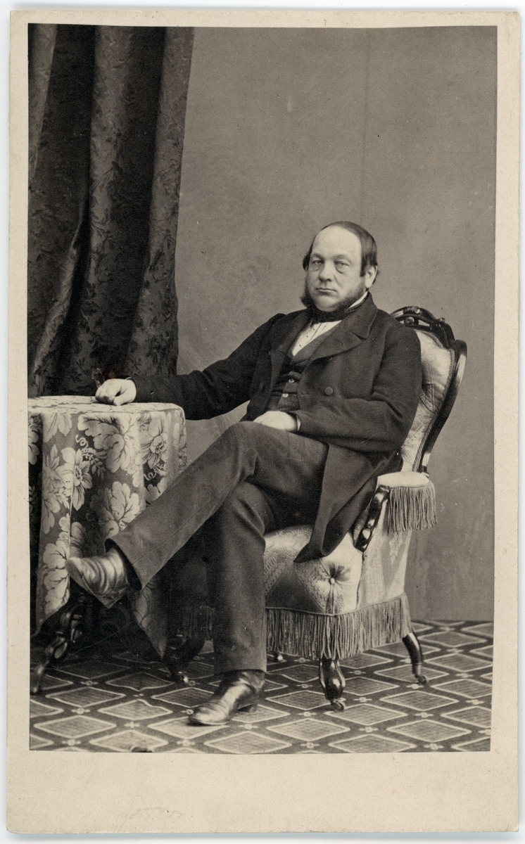 Kabinettsfotografi - Herman Rydin, Uppsala 1860-tal