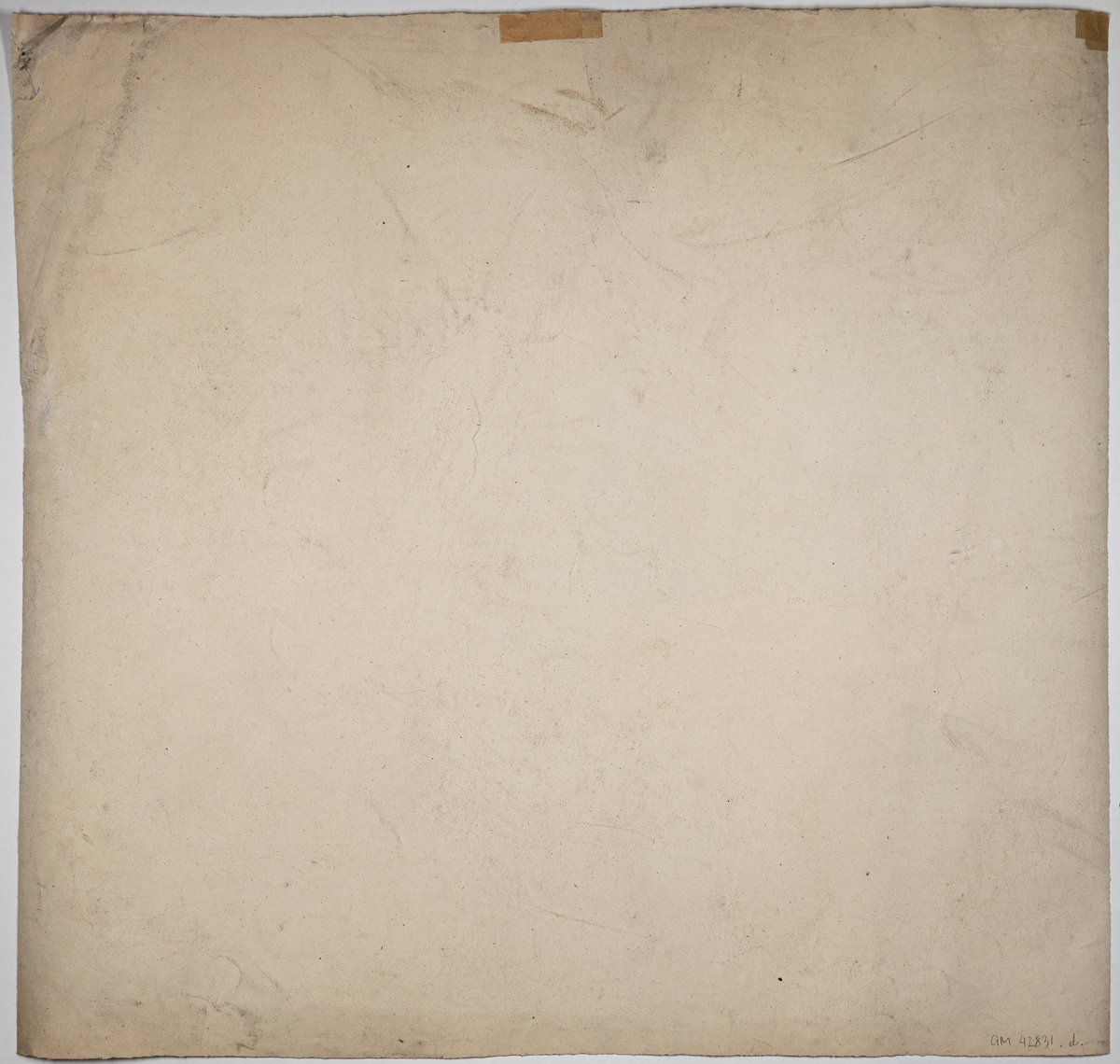Antikstudie, avbildning av rytande lejon. Signerad Ida von Schulzenheim. Påskrift "Boklund? 1879?" 1880?