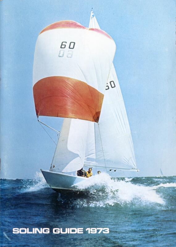 Soling seilbåt under fulle seil, promoteringsbilde fra 1973 (Foto/Photo)