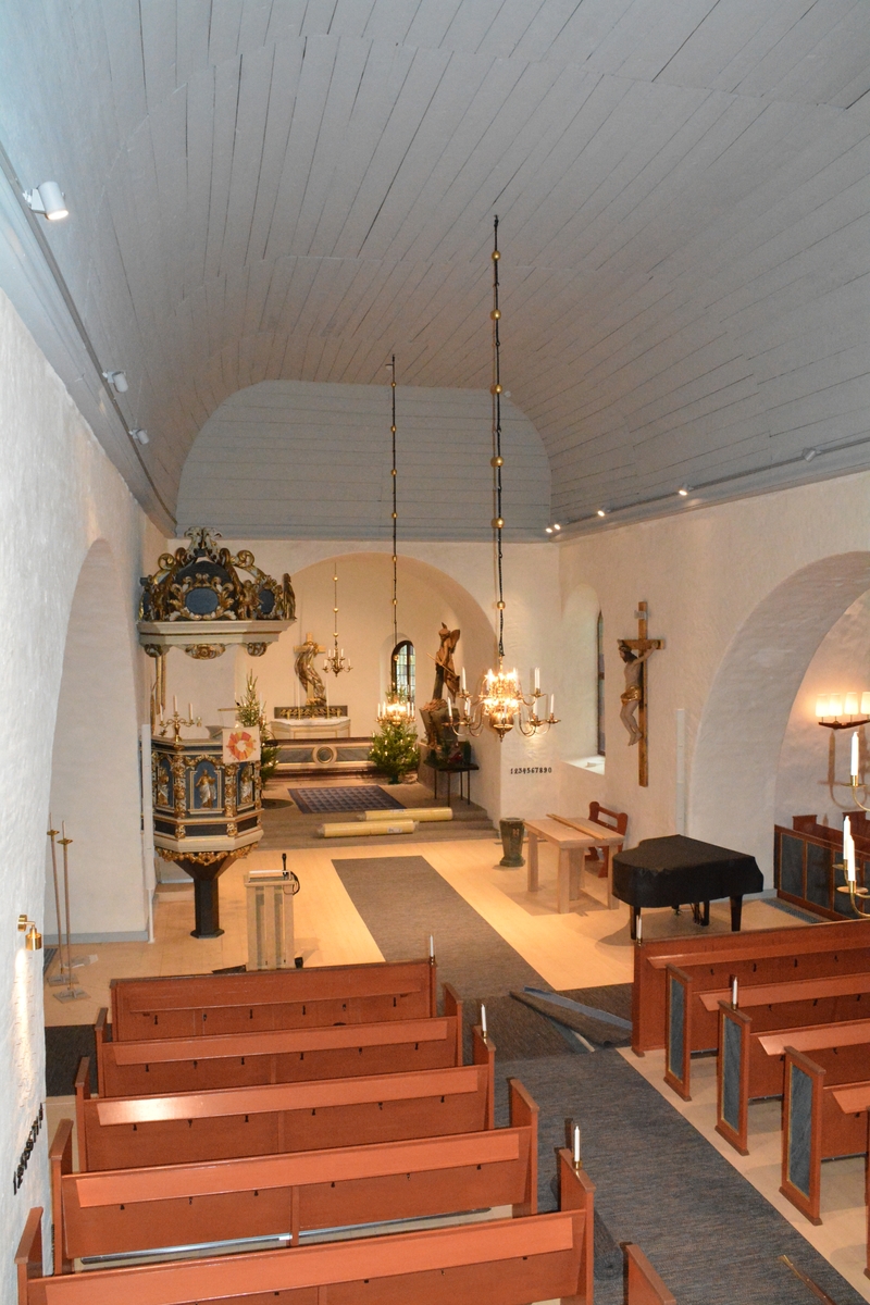 Interiör: Byarums kyrka. Byarums socken i Vaggeryds kommun.