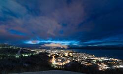 Ettermiddag/kveldsbilde fra Narvik.. Foto 10. feb 2016