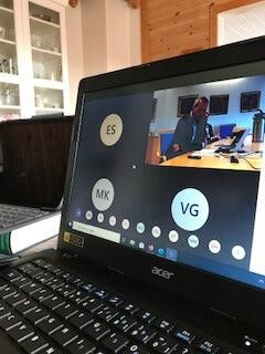 Lunner kommunestyre avholder sitt første digitale møte 26. mars 2020. Foto: Vibeke Engerdalen. (Foto/Photo)