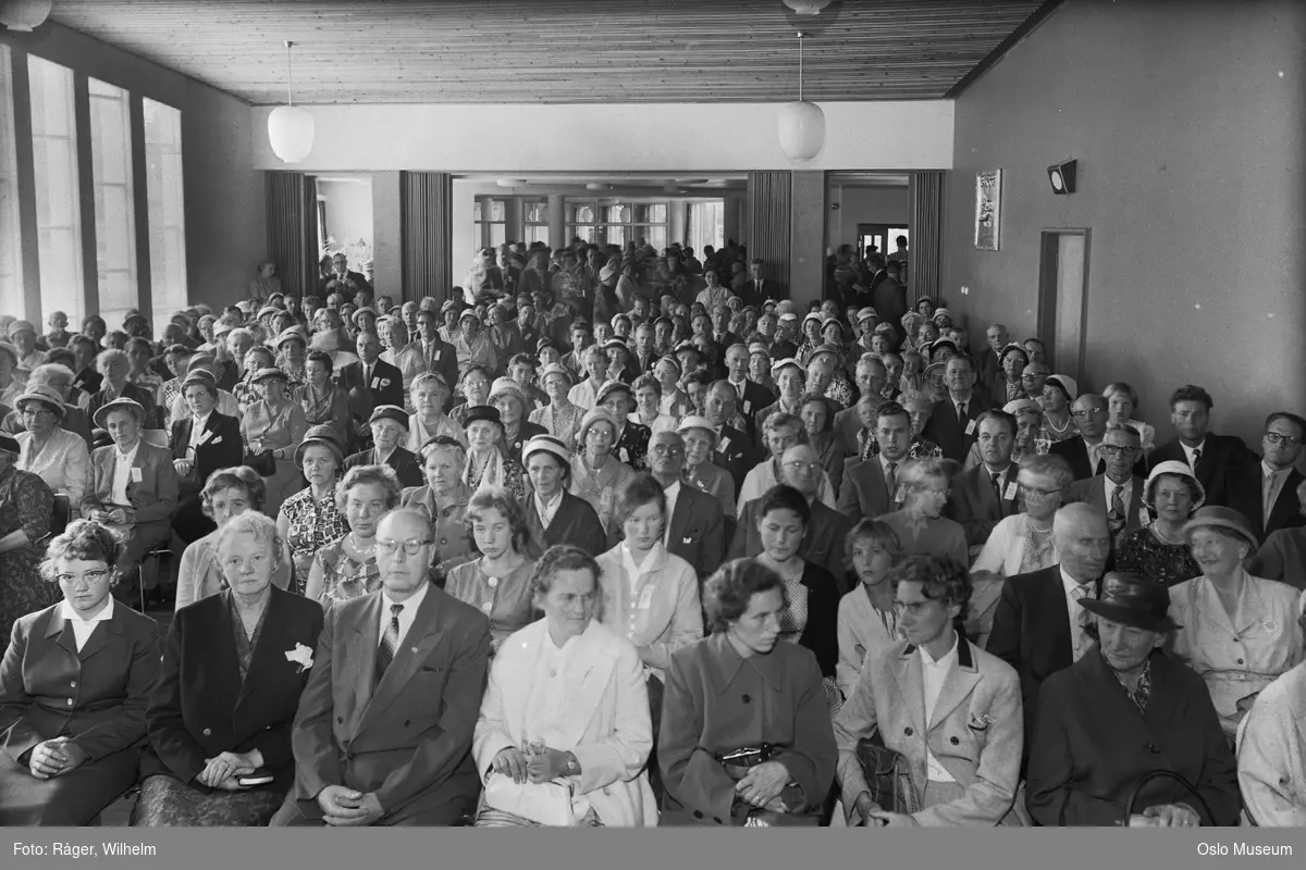 Det norske baptistsamfunn, 100-årsjubileum, kongress, forsamlingssal, tilhørere