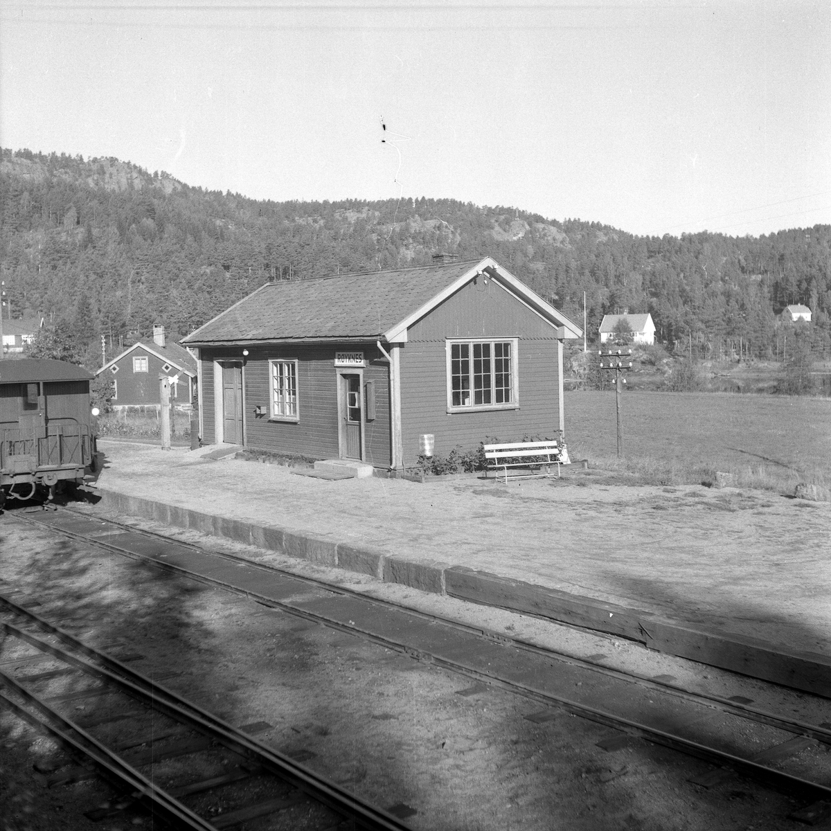 Setesdalsbanen. Røyknes stasjon.