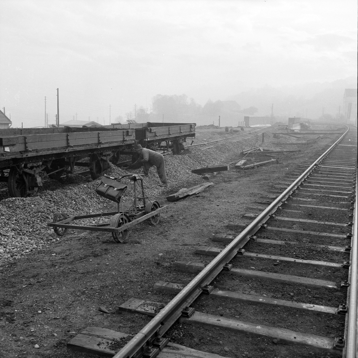 Omlegging av jernbanespor ved Stavne