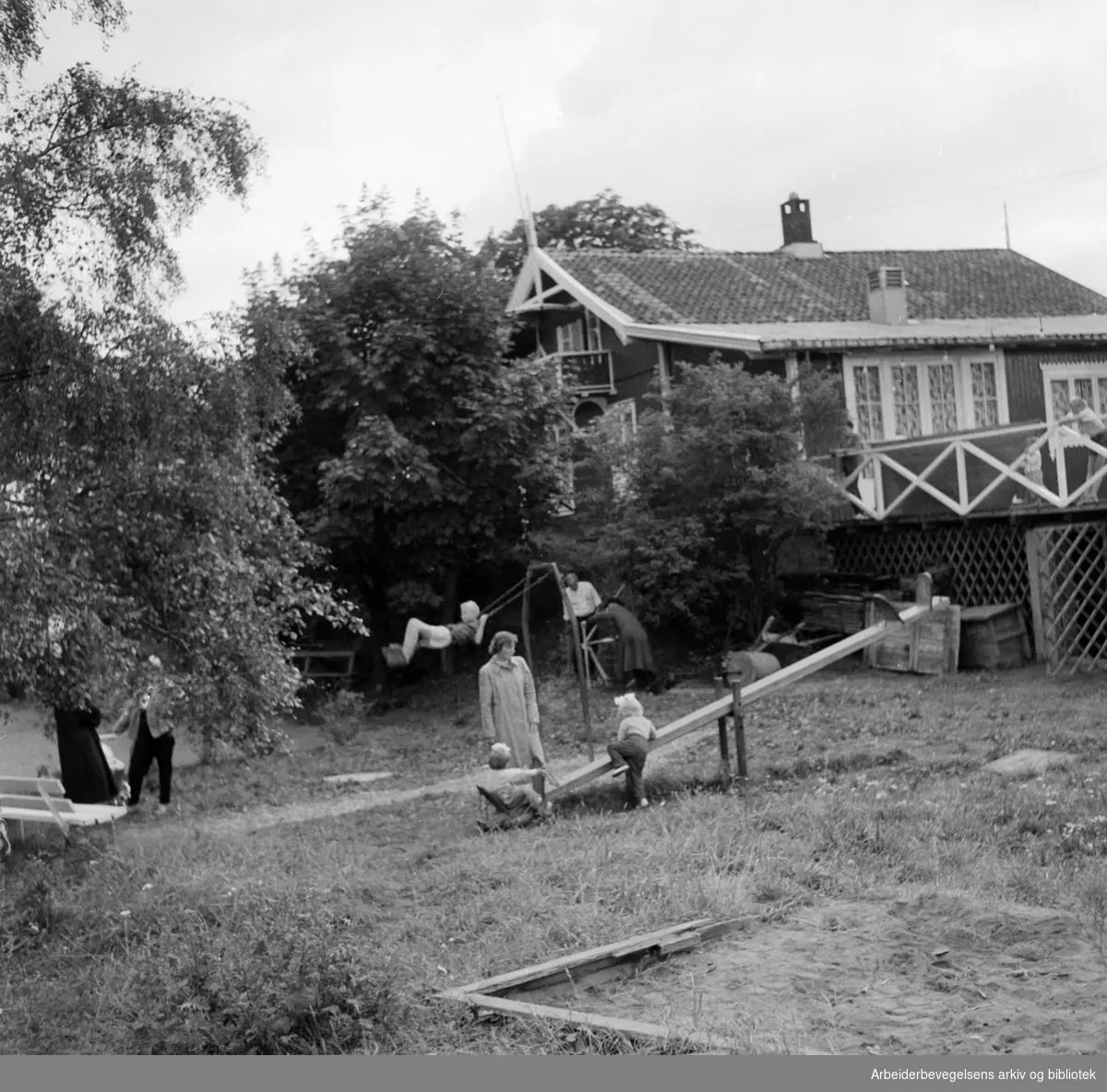 Nakholmen arrangerer "Øyenes dag". August 1956