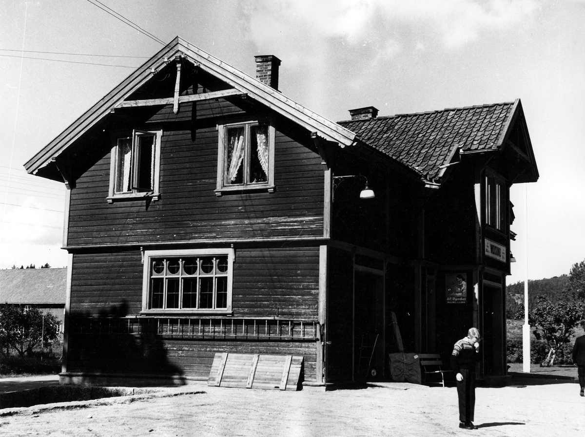 Setesdalsbanen. Moisund stasjon, 31. august 1962.